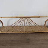 50 - 60's rattan wall shelf