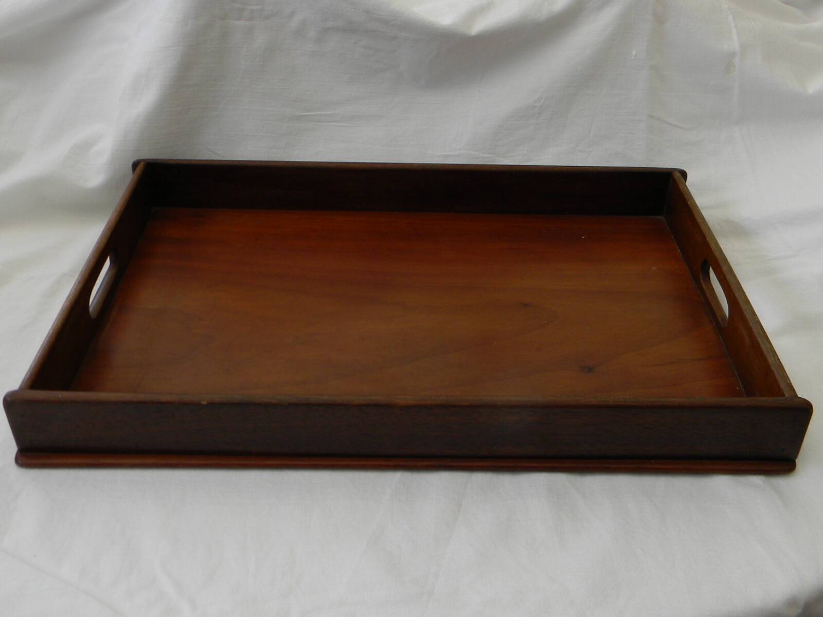 Scandinavian style teak or mahogany serving tray from the early 20th century.