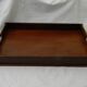 Scandinavian style teak or mahogany serving tray from the early 20th century.