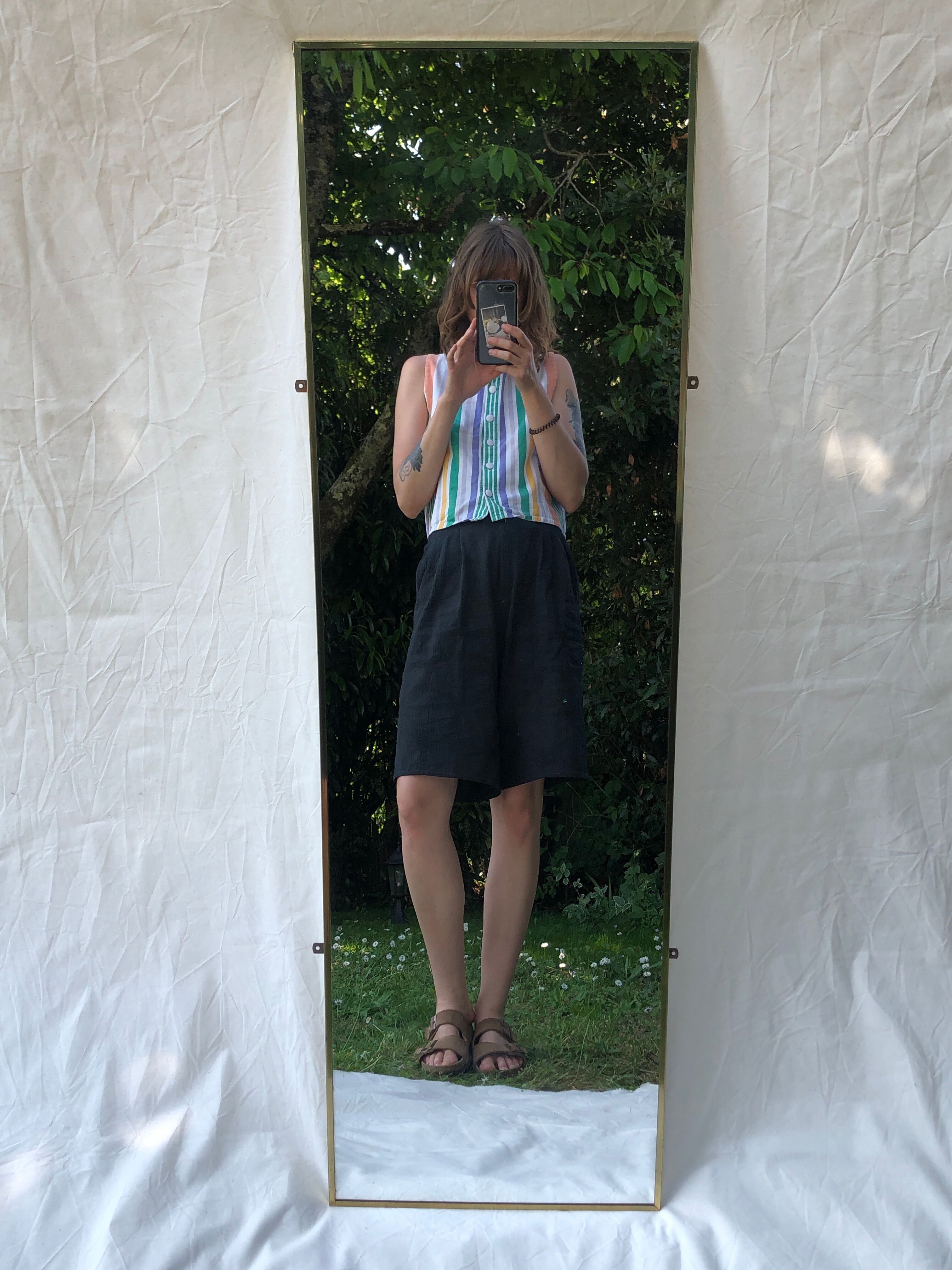 Golden rectangle mirror 70s