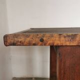 Workbench, brutalist console, solid wood