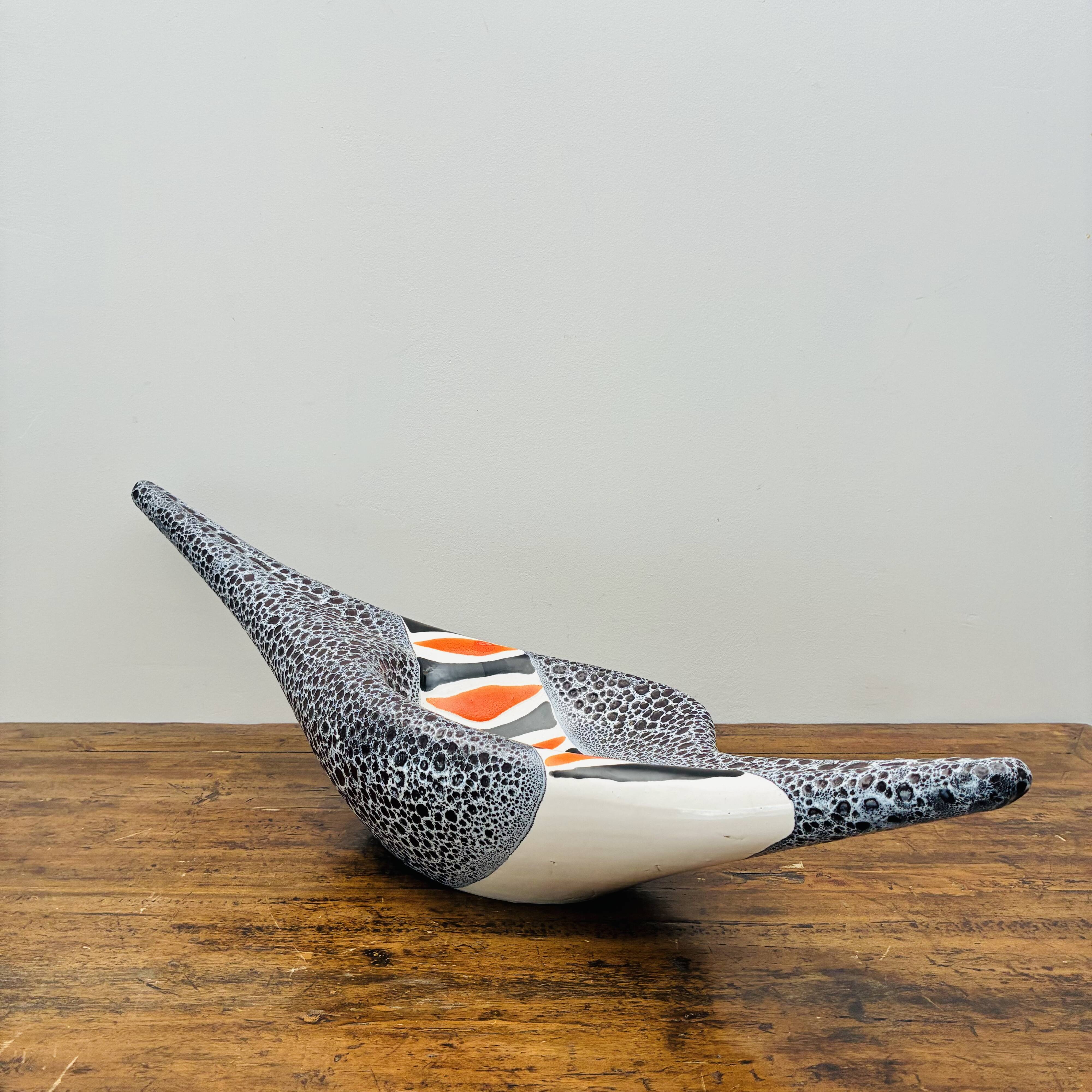 Large sculptural ceramic bowl – Vallauris Atelier Le Vaucour Years