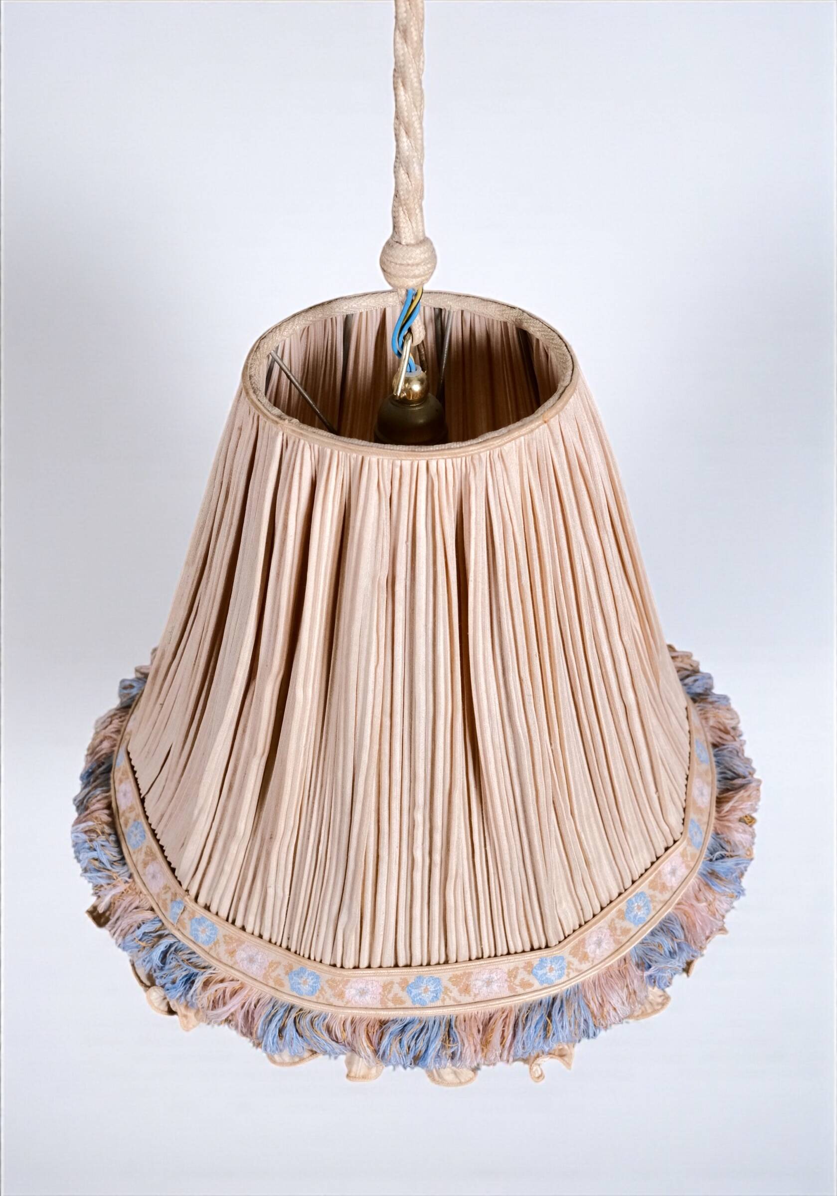 Double Italian draped pendant light, 1960s