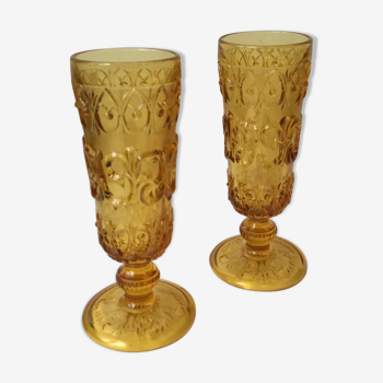 Lot of 2 cups to champagne in glass