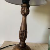 Wooden lamp foot