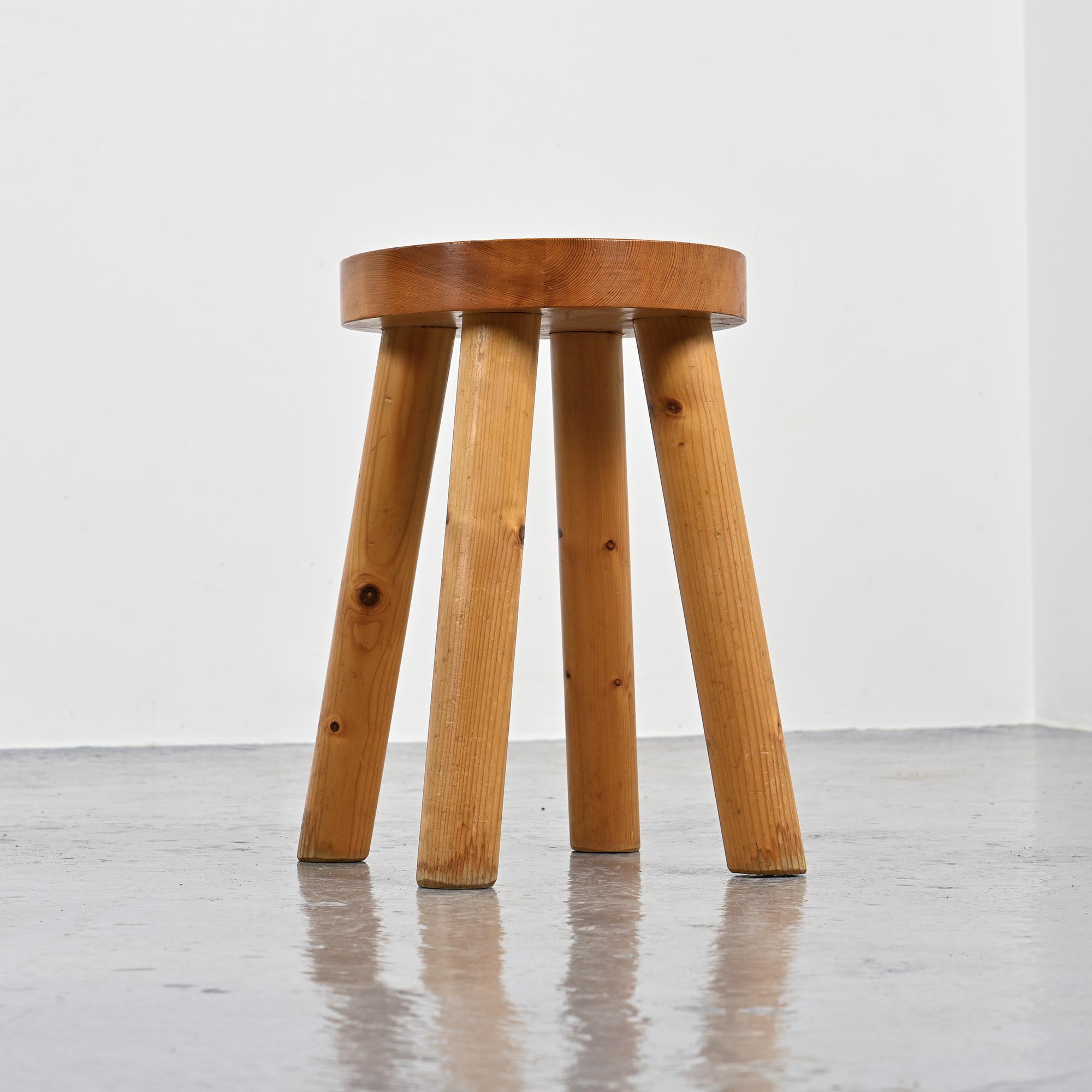 Stool by René Martin for a chalet in Méribel, circa 1965