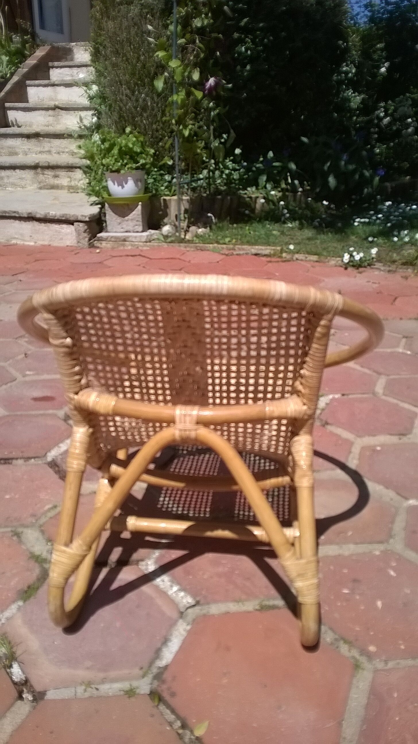 Bamboo Rattan child Chair