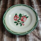 6 antique dessert plates from Digoin and Sarreguemines