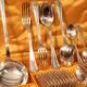 Cutlery, small spoons forks ladle silver metal CHRISTOFLE