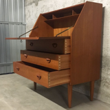 Teak Secretaire by Kai Kristiansen for Feldballes Møbelfabrik, 1960s
