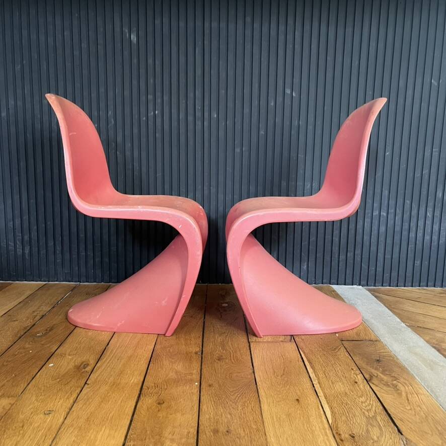 Paire de chaises enfant de Verner Panton