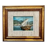 Tableau ancien, vers 1940, attribué au peintre ligure Carlo Garino (1864-1944)
