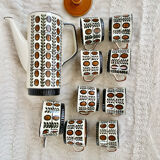 Boch service La Louvière walnut model