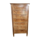 Semainier style Louis XVI en placage de noyer