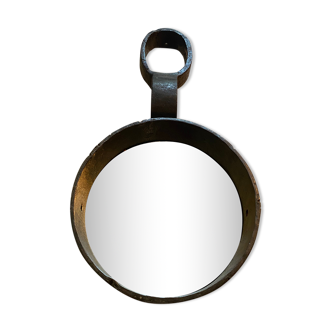 Miroir rond en métal