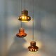 Ceramic pendant lamp West Germany Cascade