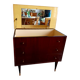 Vintage 1950s lacquered wooden dressing table