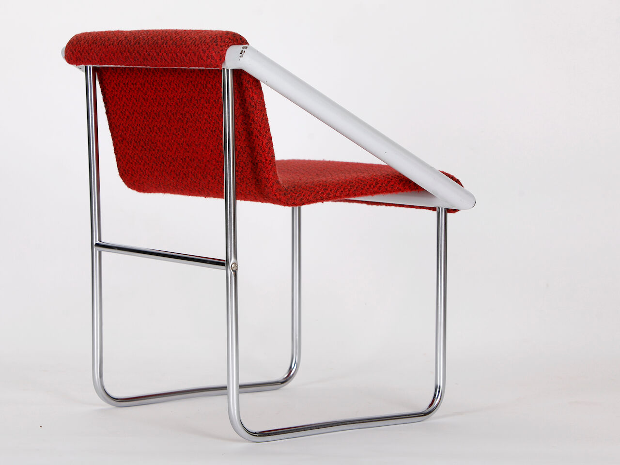 Czech tubular steel ladies armchair, 1960