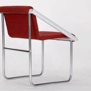 Czech tubular steel ladies armchair, 1960