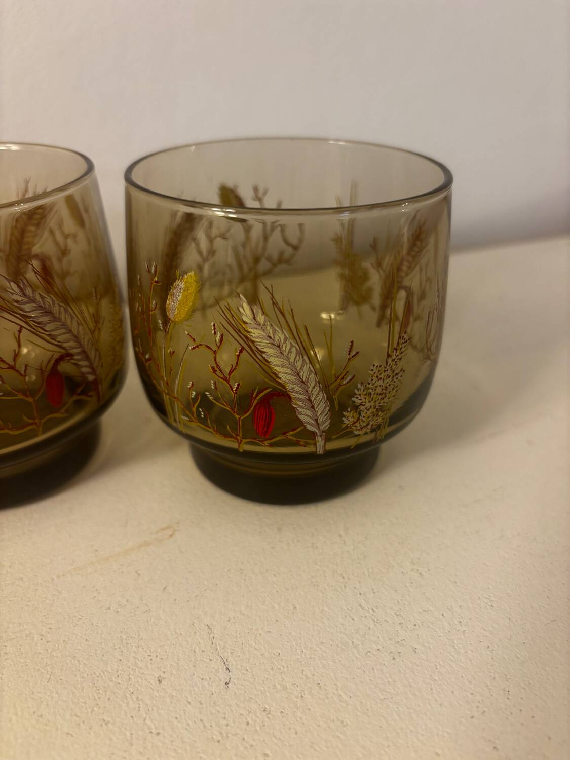 Vintage set of 4 Luminarc Tivoli water glasses