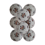 Lot 8 assiettes plates Sarreguemines Marly (2)