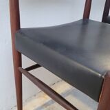 Pair of vintage teak Scandinavian chairs 1950