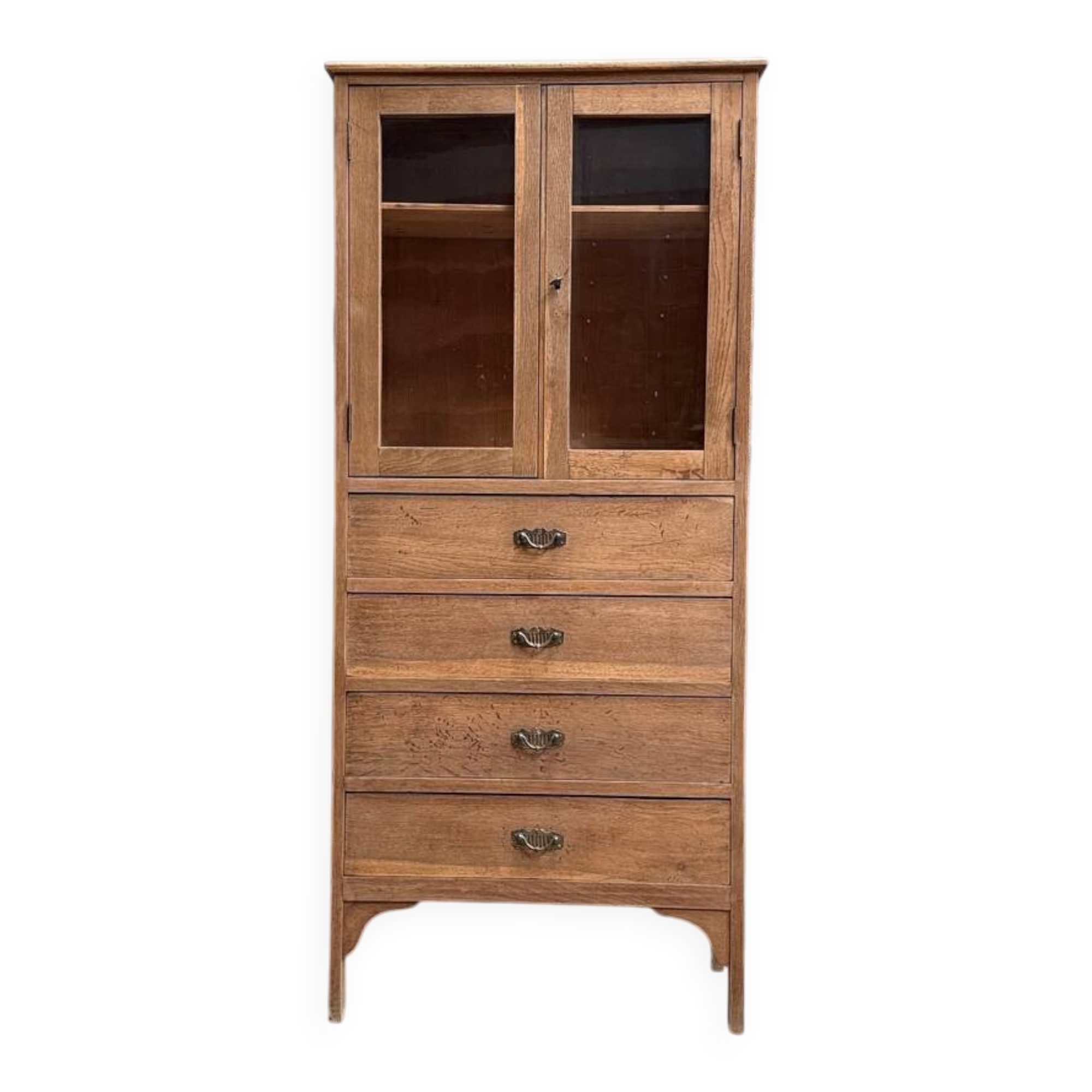 Parisian display cabinet in oak (renovated)