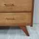 Secrétaire armoire vintage pieds compas