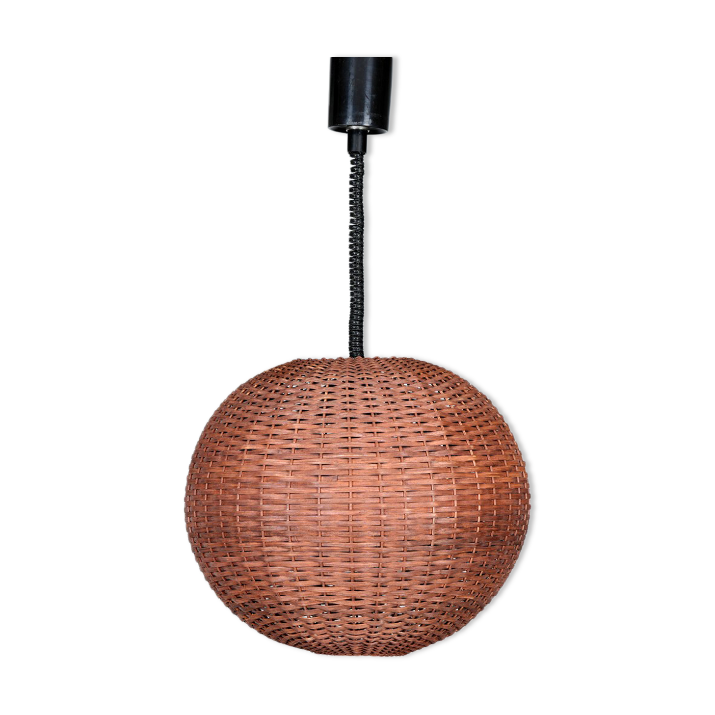 Suspension with rattan marrow rise and fall circa 1970