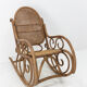 Rocking chair bois courbé et cannage