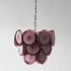 Murano Glass Discs Chandelier from AV Mazzega, 1970s