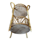 Rattan serving table