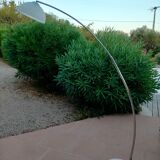 Chrome arc floor lamp