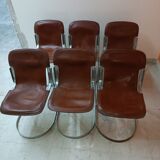 Series of 6 chairs Cidue, Italy circa 1970