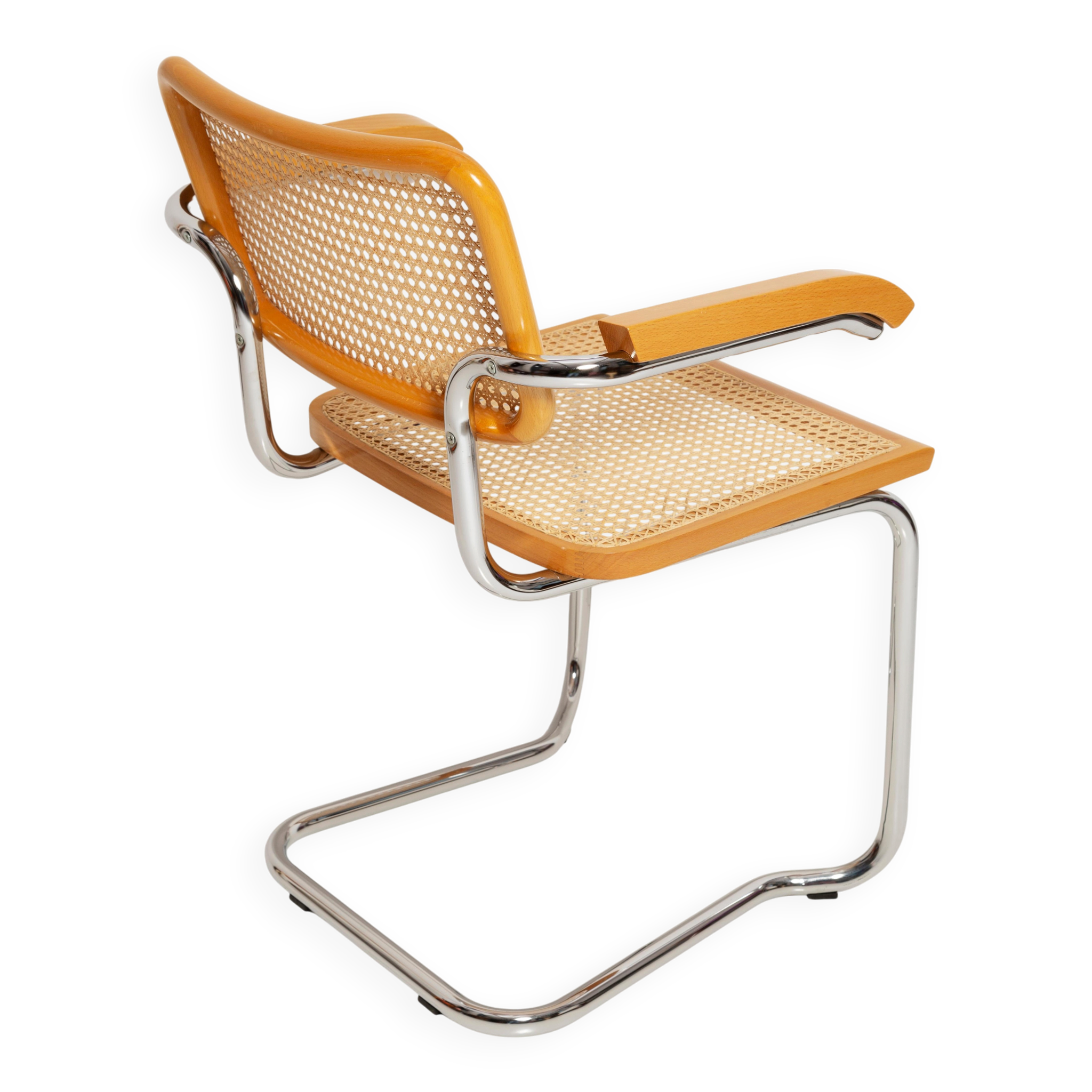 Mid-century Cesca chair in rattan, Marcel Breuer, Italy, 1960s