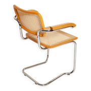 Mid-century Cesca chair in rattan, Marcel Breuer, Italy, 1960s