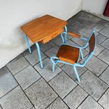 Children's desk and armchair