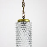 Crystal glass pendant lamp, 1960s
