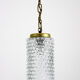 Crystal glass pendant lamp, 1960s