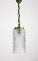 Crystal glass pendant lamp, 1960s