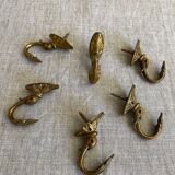 Old bronze coat hooks