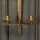 Modernist bronze wall lamp 1960 two lights