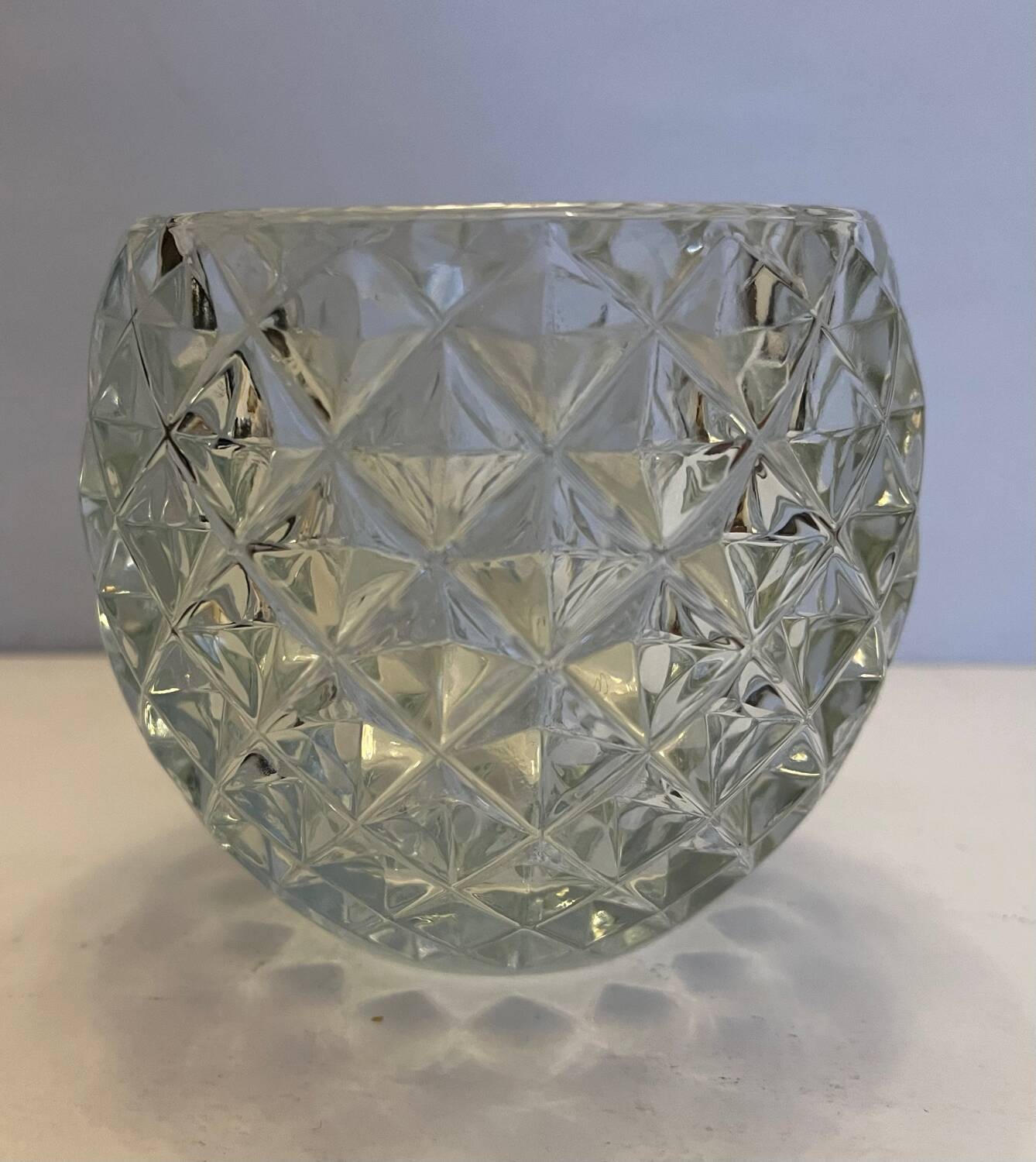 Glass ball vase