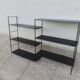 Etagère string, modulable en métal laqué noir années 50/60