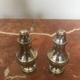 Silver metal salt and pepper shaker
