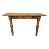 Raw wood console table