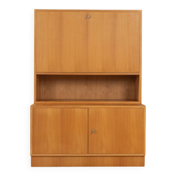 1960s two-piece secretary desk