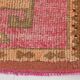 3x11 Faded Pink & Brown Vintage Runner Rug,