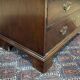 English donkey desk in Georgian style dating from the 19th century in mahogany and oak
