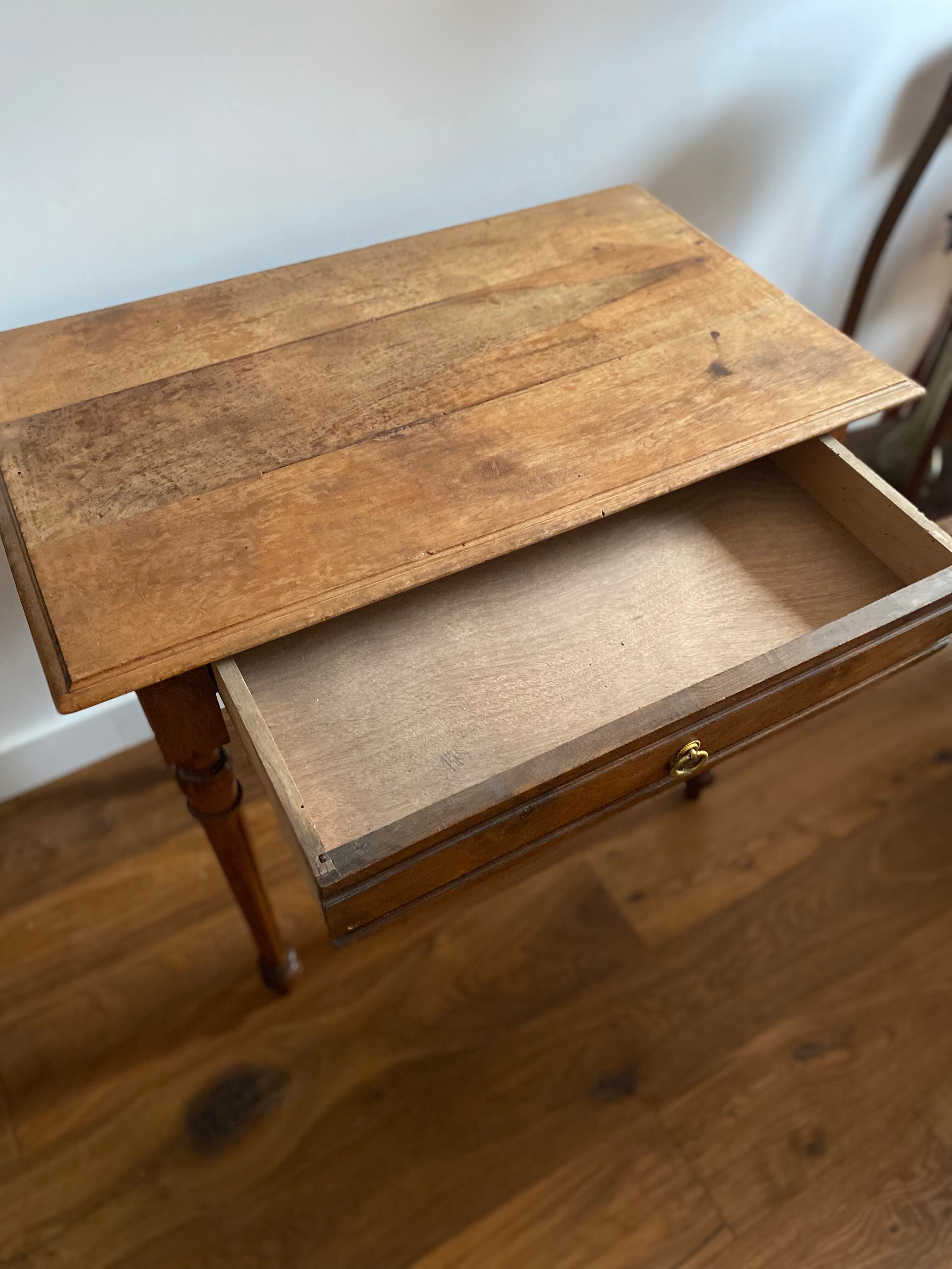 Wooden desk year 50 feet turned